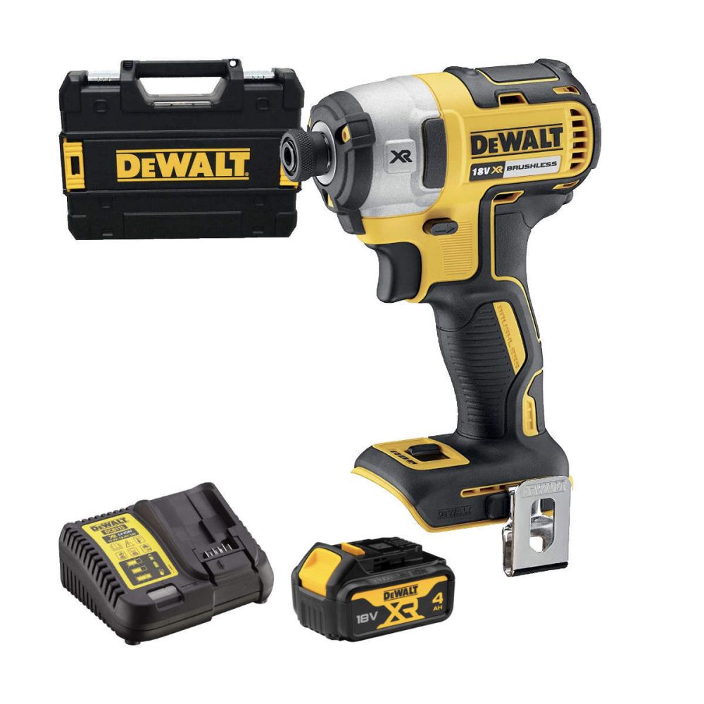 Аккумуляторный импульсный шуруповерт DEWALT DCF887M1, кейс, 18 В, XR, 4.0 Ач Акб и ЗУ