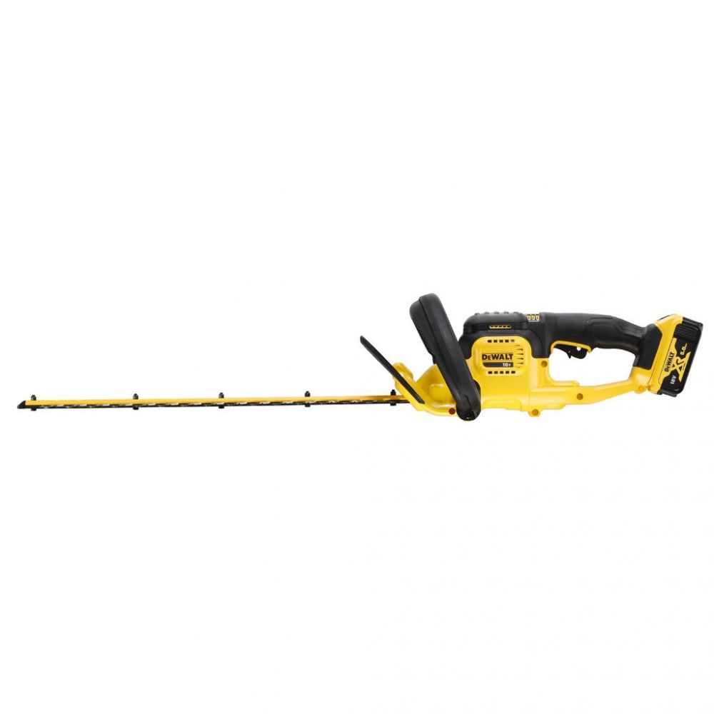 Аккумуляторный кусторез DEWALT DCMHT563P1, 18В, 5Ач, нож 55см, шаг 25см